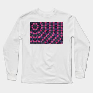 Dahlia Flower Design - Kaleidoscopic Long Sleeve T-Shirt